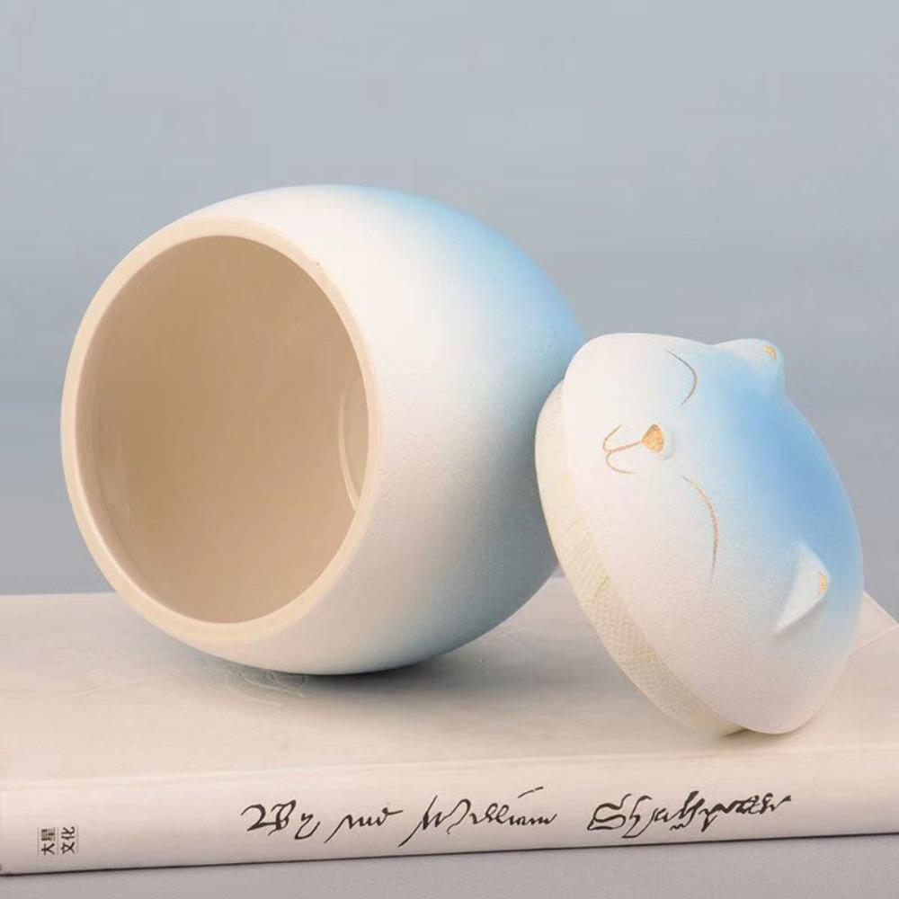 Gradient Color Funeral Urn for Pets Household Sealed Dog Cat Cremation Urns  for Kitchen