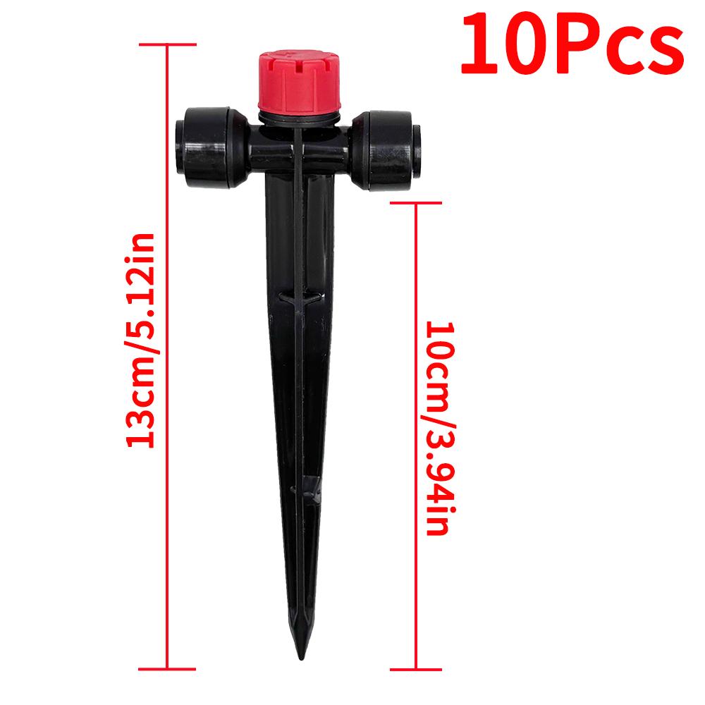 

Регулируемые на 360° капельницы, Вставляемые втулкой поливочные распылители для трубок 1/4 дюйма, Легко устанавливаемые капельницы с регулируемым потоком воды