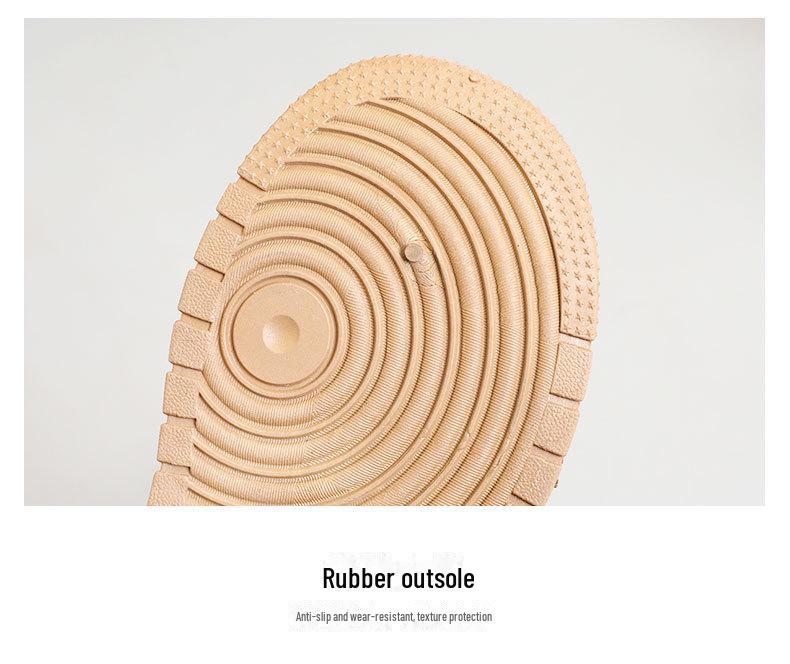 2024 Autumn/Winter Korean Velvet Women's Mid-Cut Snow Boots - Solid Color, Casual, Warm, Heightened Design