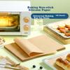 Jekero (Jekero) Oven-Specific Baking Paper, Silicone Paper, Meat Baking Paper, Oil Cloth, Baking Sheet Paper, 35*25cm, 100 Pieces, Wood Color