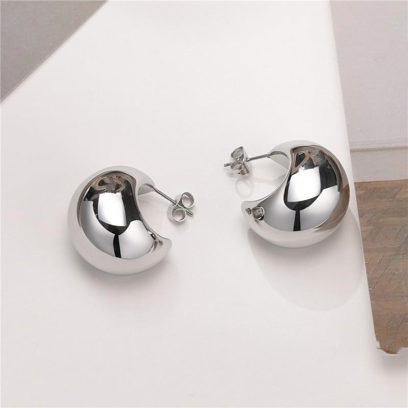 

Минималистичные стильные персонализированные серьги в европейском стиле, нишевые и модные серьги серебряный