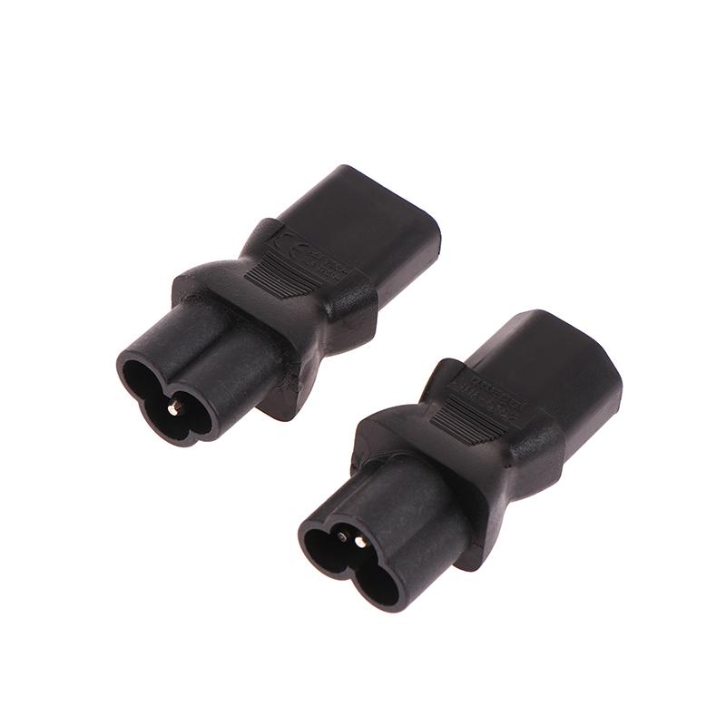 1pc Socket Ac Adapter Power Iec320 3pin C13 Female To C6 Male Plug Ac Power Adapter Electrical Socket Converter