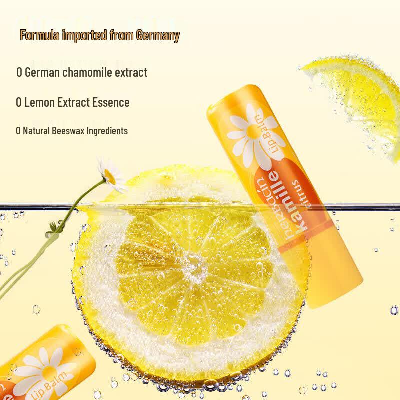 Herbacin Lemon Lip Balm & Rose Hand Cream Gift Set