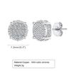 Mprainbow Men's Bling Cubic Zirconia Stud Earrings, Deluxe AAA CZ Stone Earrings,Valentine's Father's Day Birthday Party Gifts
