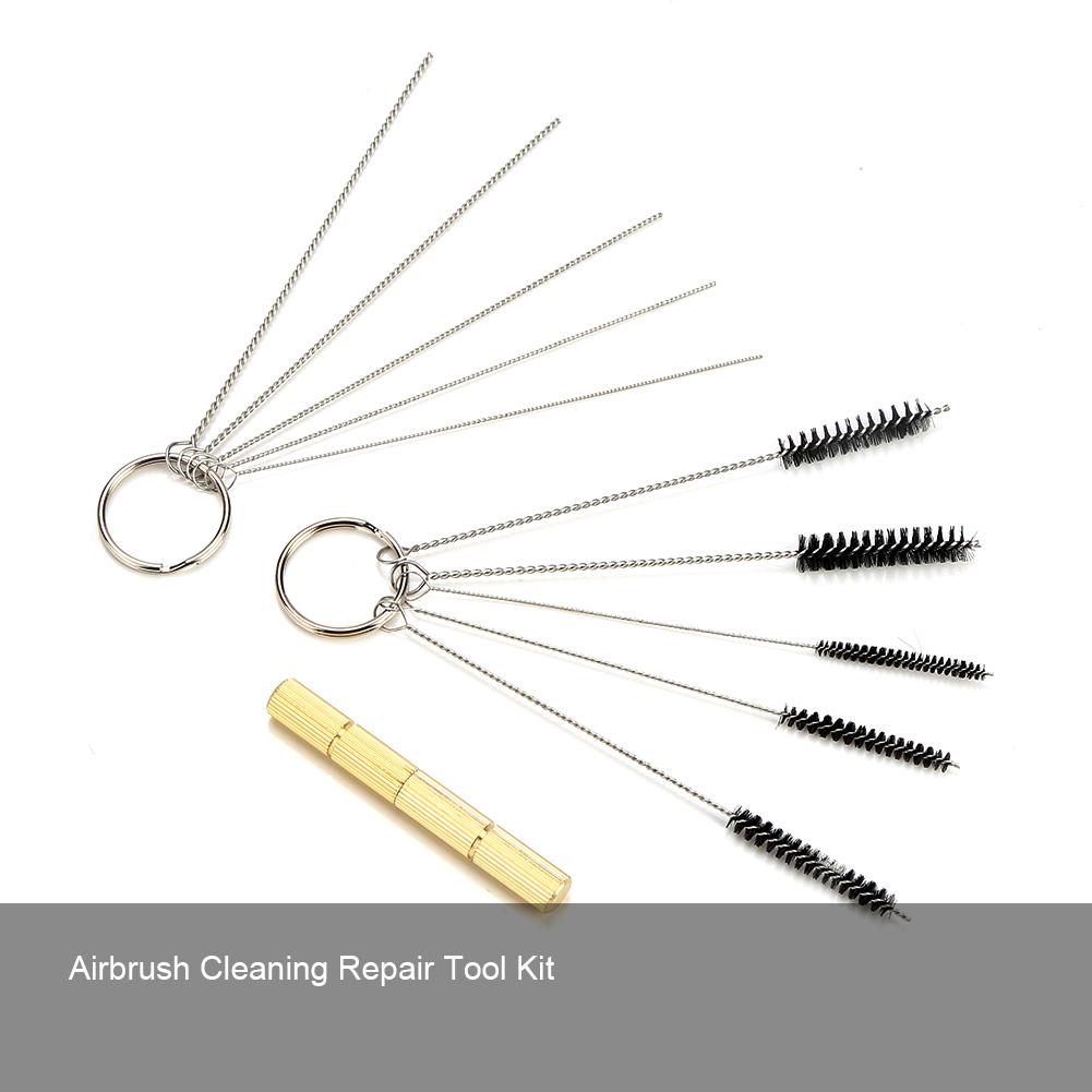 

Пистолет-распылитель из нержавеющей стали Аэрограф Набор инструментов для чистки и ремонта Краска для кузова Тату Инструменты для нейл-арта