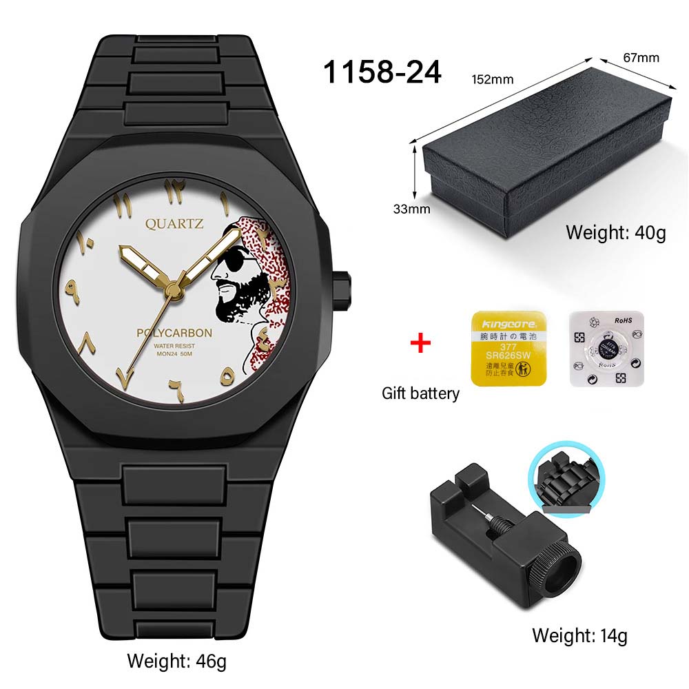 Fashion Men Quartz Middle Eastern popular sports watches dopamine quartz watches niche fashion waterproof Reloj Hombre