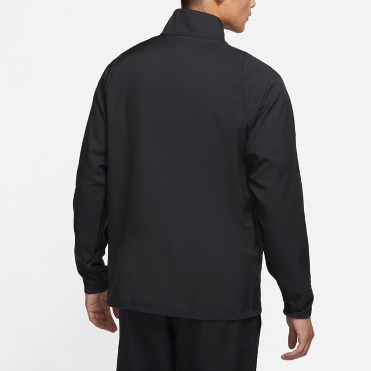 Nike Running Training Casual Sports Woven Jacket Spring Men Outerwear Black CZ4353-010