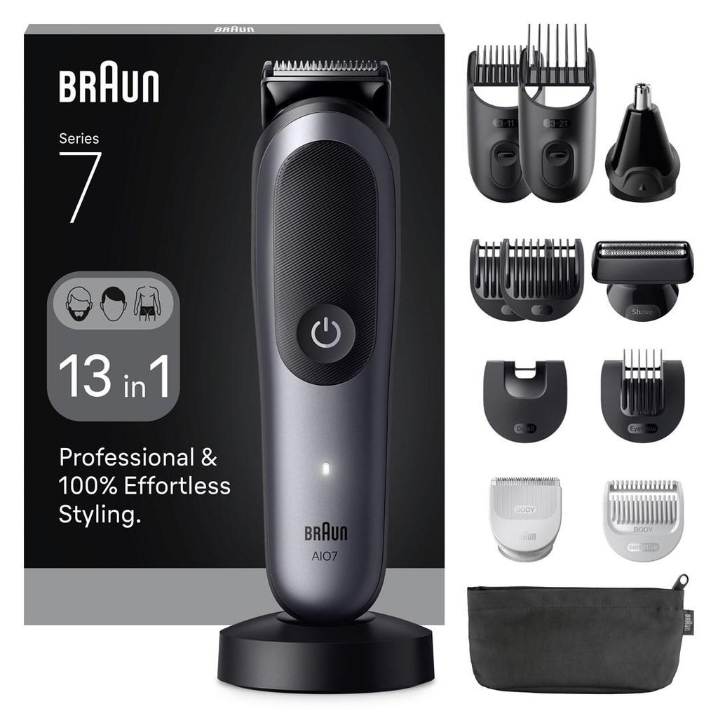 Braun aio7560 Multi Groomer 13-in-1 Black/Gray