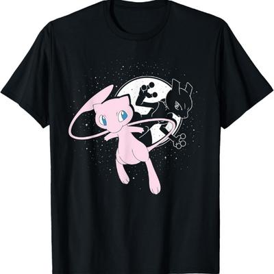 Pokémon - T-shirt Celestial Mew & MewTwo Moon