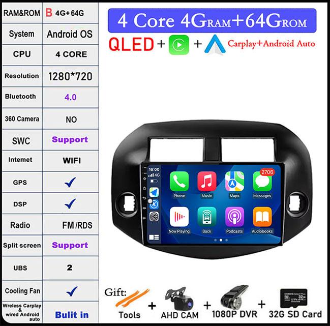 10 Inch IPS/QLED For Toyota RAV4 RAV 4 2005 - 2013 Car Radio Multimedia Video Player Auto Audio Stereo GPS Carplay