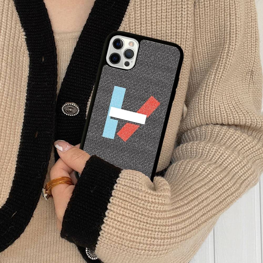 

T-Twenty One Pilots Phone Case For IPhone 17 16 Pro Max 11 12 13 14 15 Hard PC+TPU Bracket Back Cover iPhone 15pro max