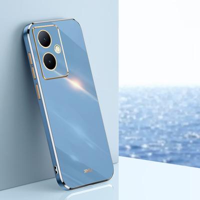 Etui na OPPO A79 5G Etui na telefon OPPO A79 5G Proste krawędzie galwanizowane Plating Wstrząsoodporne Silikonowe Plecki Miękkie etui zapobiegające upadkom
