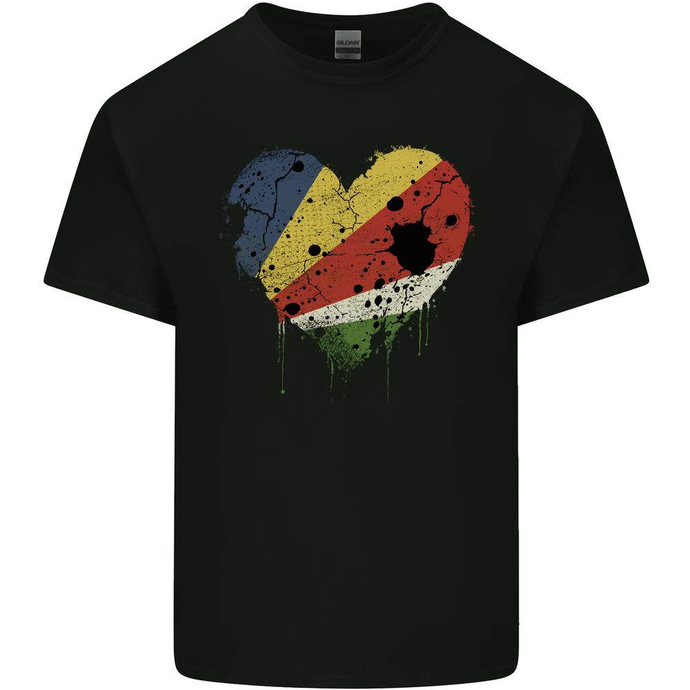 Love Seychelles Flag Seychellois Day Football Kids T-shirt Childrens S