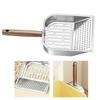 Cat Litter Scoop Kitten Poop Shovel with Wooden Handle Deep Pet Litter Shovel for Apartment Living Room Veterinary Indoor