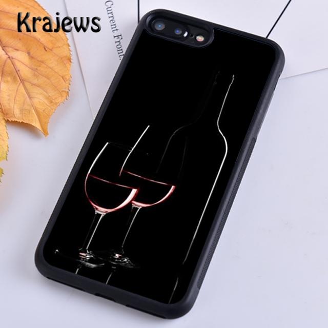 Krajews Red Wine Glass Soft Phone Case Cover For iPhone 17 Air 16 15 14 plus 11 12 13 pro max coque Shell Fundas