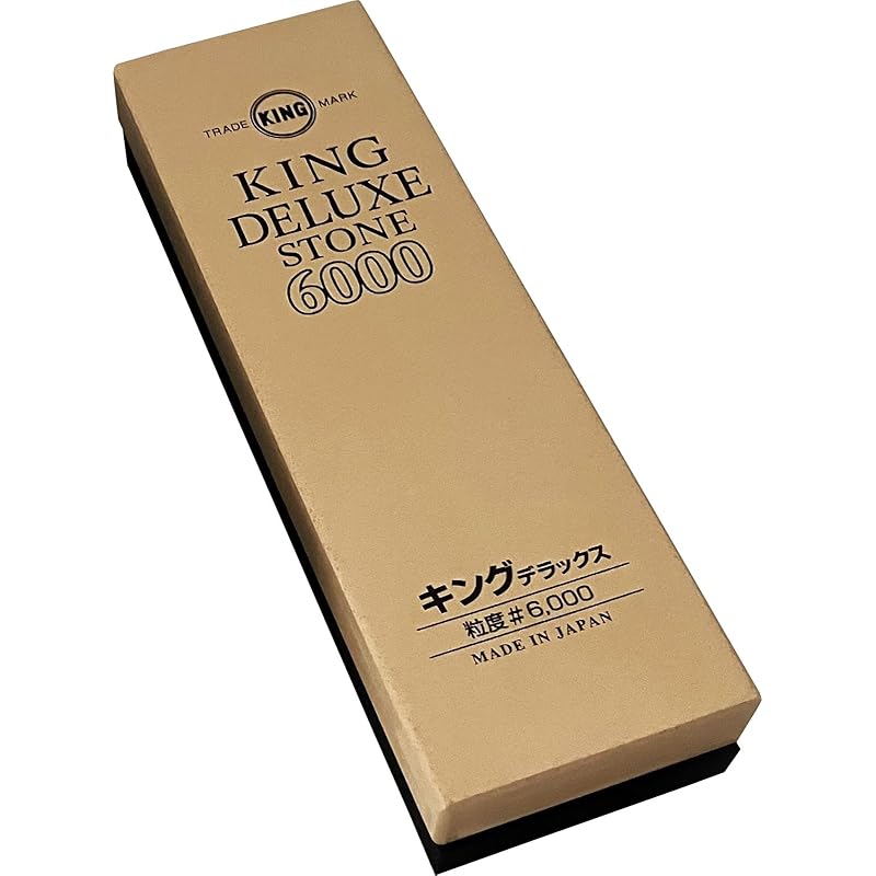 King Deluxe Whetstone, Standard Finish (High-Quality Blade Whetstone, Ultra-Finishing) No. 6000
