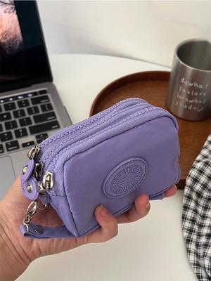 Mini Nylon Portemonnee voor Dames: Draagbare Kleine Portemonnee, Kaarthouder, ID-etui, Opberg Handtas