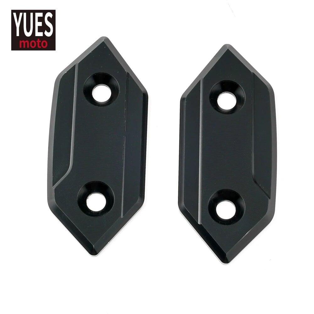 Akcesoria motocyklowe Pokrywa otworu lusterka CNC Aluminium Dla Kawasaki ZX10R ZX 10R 2008 2009 2010