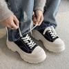 Neue dicke Sohle erhöhte leichte lässige Dad-Schuhe atmungsaktive Canvas-Schuhe trendige Schuhe