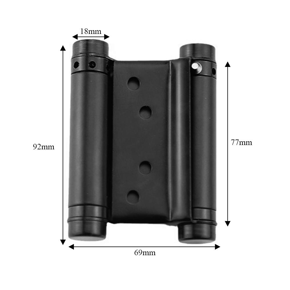 2pcs Double Action Spring Door Hinges Metal Steel Freegate Bar Counter Self-Closing Two-way Door Swing Hinge Adjustable Tension