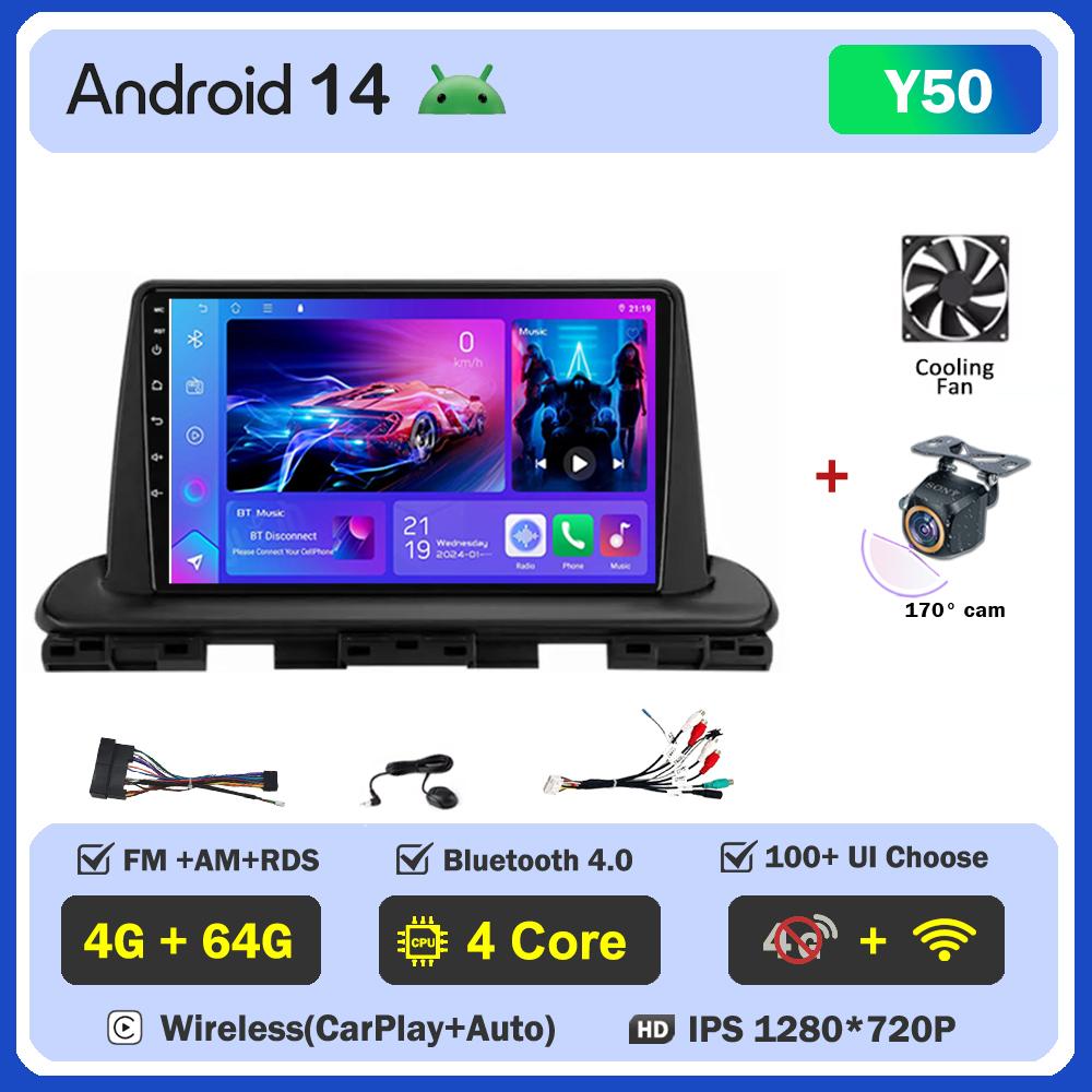 For Kia Cerato 4 IV Forte 2018 2019 2020 2021 Car Radio Player Car Carplay Screen Autoradio Mirror Link Car Intelligent Systems