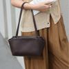 Echt Leer Dames Onderarmtas Klassieke High-End Luxe Schoudertas Europese Amerikaanse Eenvoudige Effen Kleur Fashi Handtas