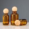 Brown Glass Perfume Spray Bottle -  Transparent Refillable Cosmetic Bottle 