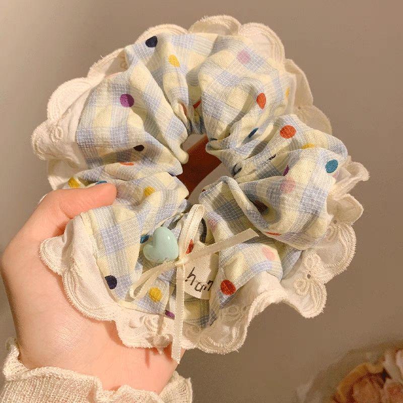 Women's Fresh Intestine Hair Tie: Gentle, Versatile, Sweet & Cute for Damage-free, Stylish Buns this Summer