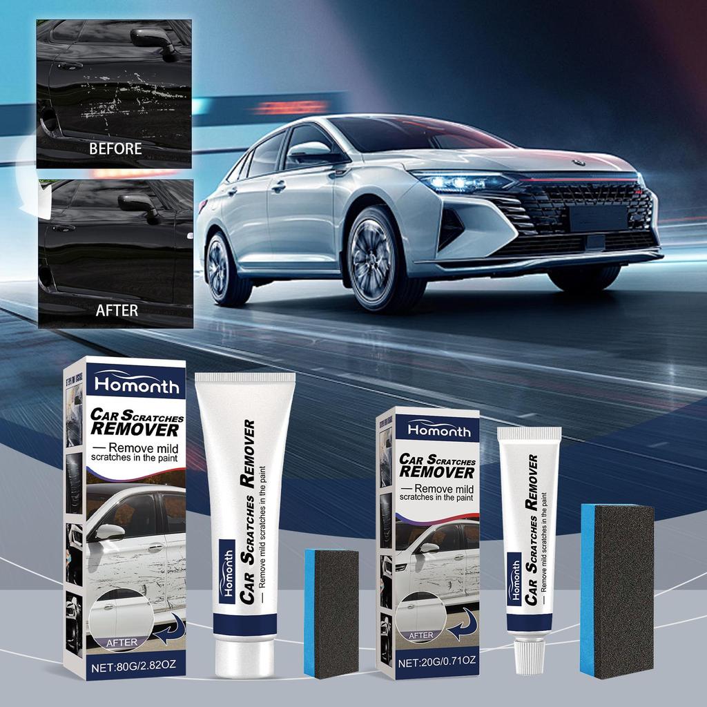 Homonth Balsam auto pentru zgârieturi, îndepărtare zgârieturi, vopsea, ceară pentru repararea zgârieturilor auto