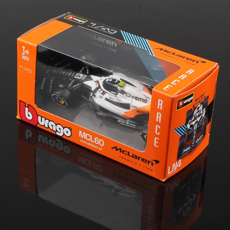 ABAC1 Bburago 1:43 2023 F1 Model RB19 W14 SF23 C43 A523 AMR23 Racing Alloy Car Toy Red Bull Mercedes Alfa Romeo Apline