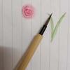 2pcs Soft Hair Chinese Brush 0.5cm Imitation Rabbit Hair Painting Pen for Chinese Plastic Soft Grip Hook Line Pen Student