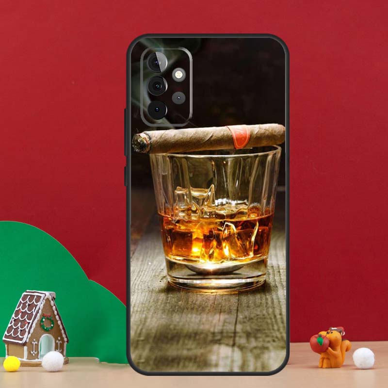 

Cigar Whiskey Ice Drink Case For Samsung Galaxy A56 A33 A13 A36 A23 A52 A32 A12 A54 A34 A14 A16 A53 A15 A35 A55 A17 Samsung A32 5G