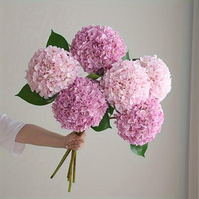 Künstliche Französische Retro-Hortensien, Hochwertige Simulierte Material-Hortensien, Herbstliche Zentral-Blumendekorationen Für Wohnzimmer/Esszimmer