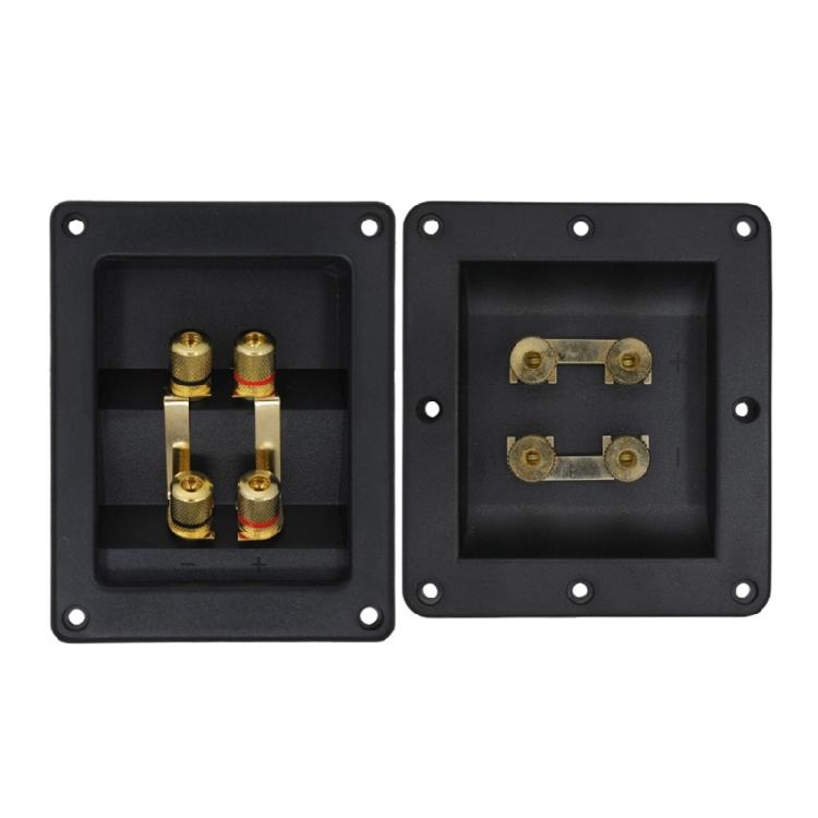 Speaker Post Link Plates 1Pair, Gold Tone Metal Bridge Plates for Home Speaker Binding Post Use and Daily Repair