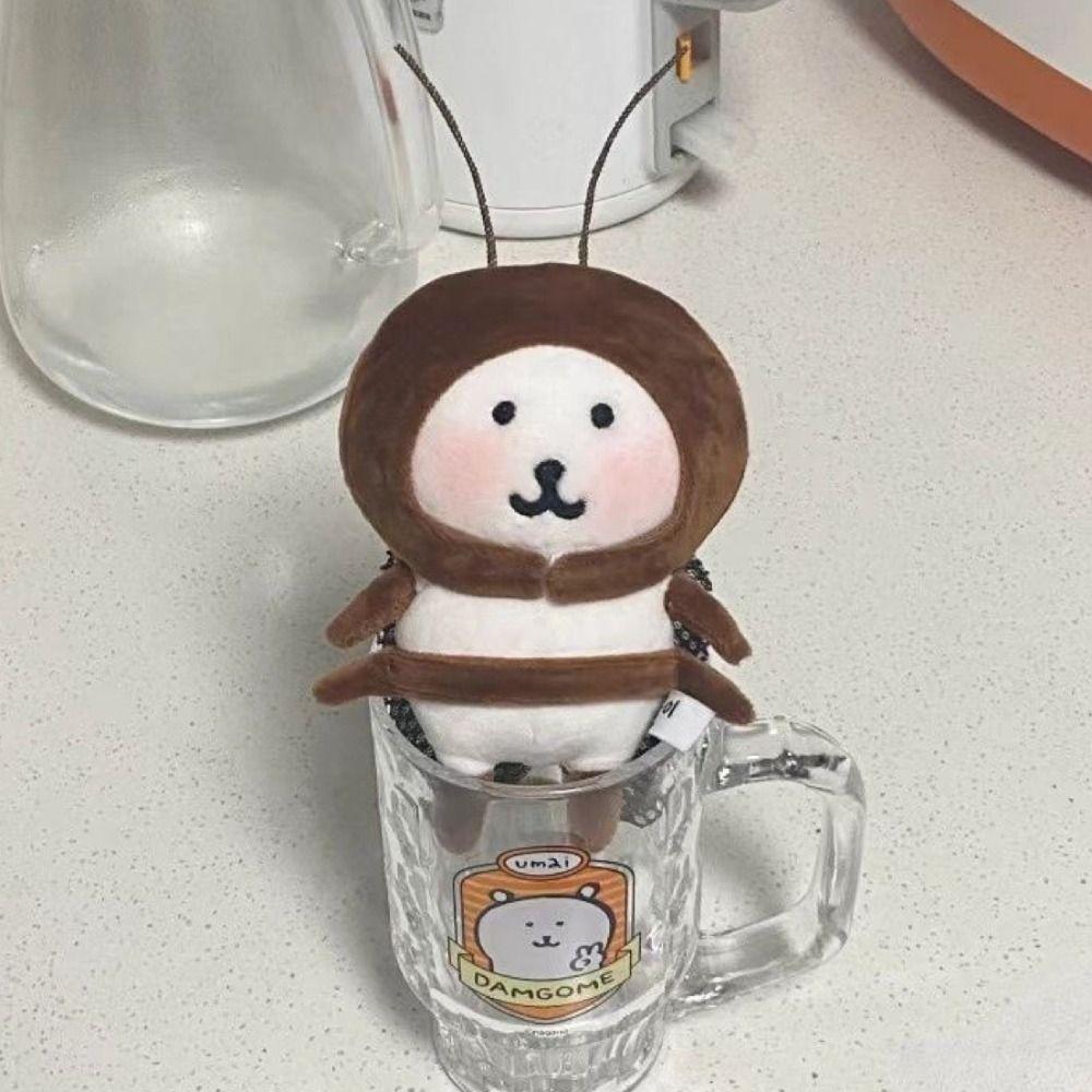 PP Cotton Cockroach Self-deprecating Bear Doll Chiikawa Plush Dolls  Hanging Accessory