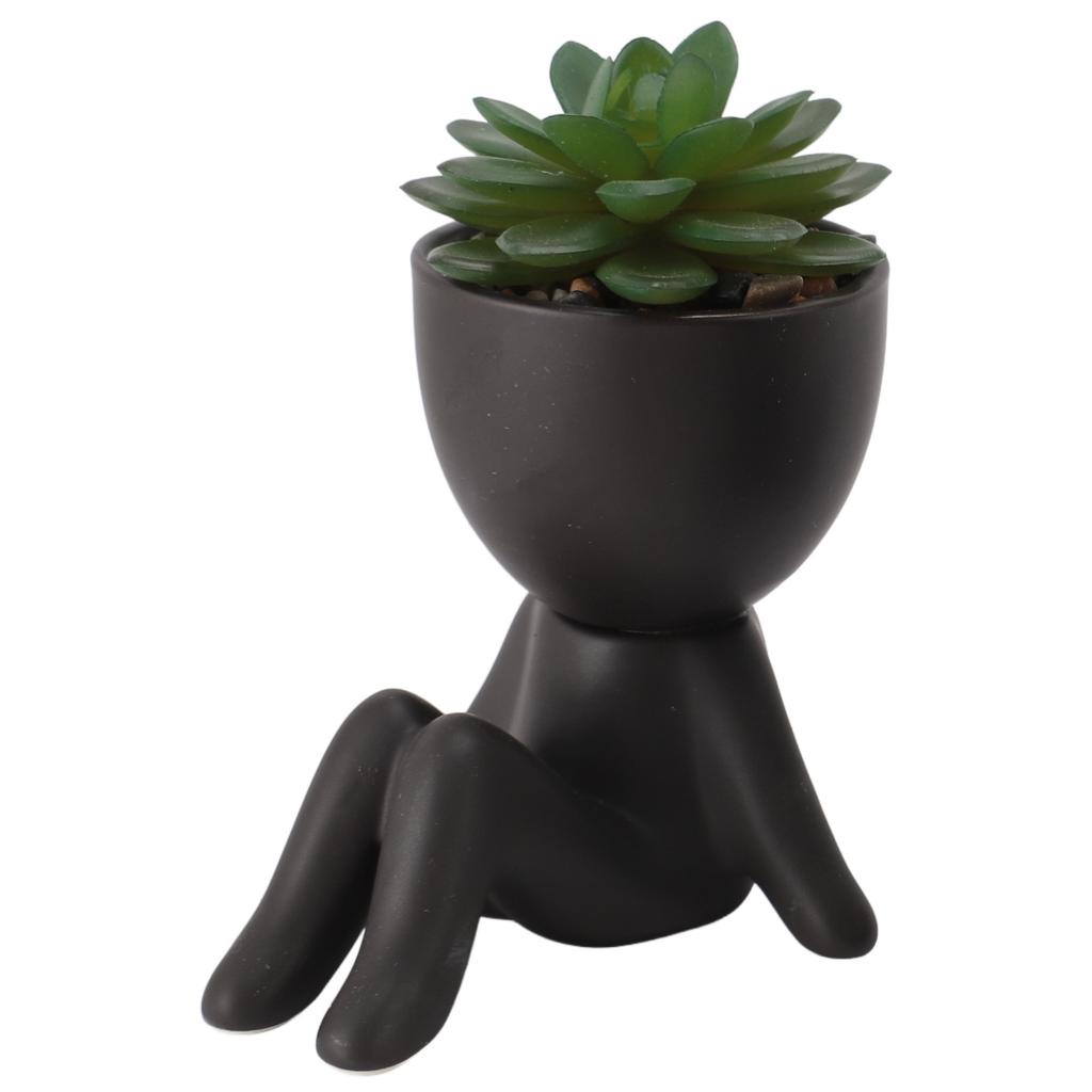 Fake  Flower Pot Human Shaped Decorative Fake  Flower Pot Decor  Innovative Exquisite for