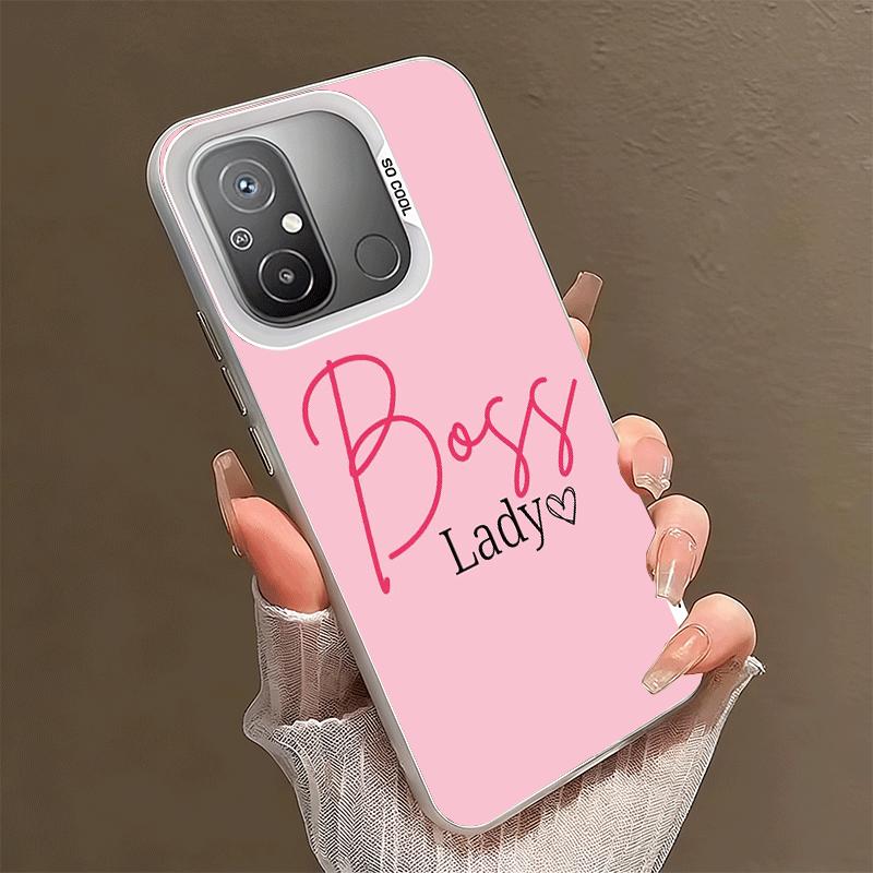

Girl Boss Lady Pink Soft Phone Case for Xiaomi Redmi 15C 15 14C 13C 12C Poco X5 X6 X7 Pro X3 F8 F7 Ultra M8 13 12 Cover Back She Xiaomi Poco X6