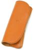 [Prof Line] Yamabuki (Japanese Yellow) Tochigi Leather Made In Japan Glasses Case Soft Large Eyeglasses Case Sunglasses Case Glasses Case Men's Women'