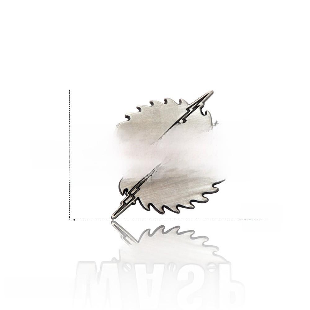 Stranger Things Alphabet Potted Plant Pin With Metallic Finish For Cosplay And Casual Wear