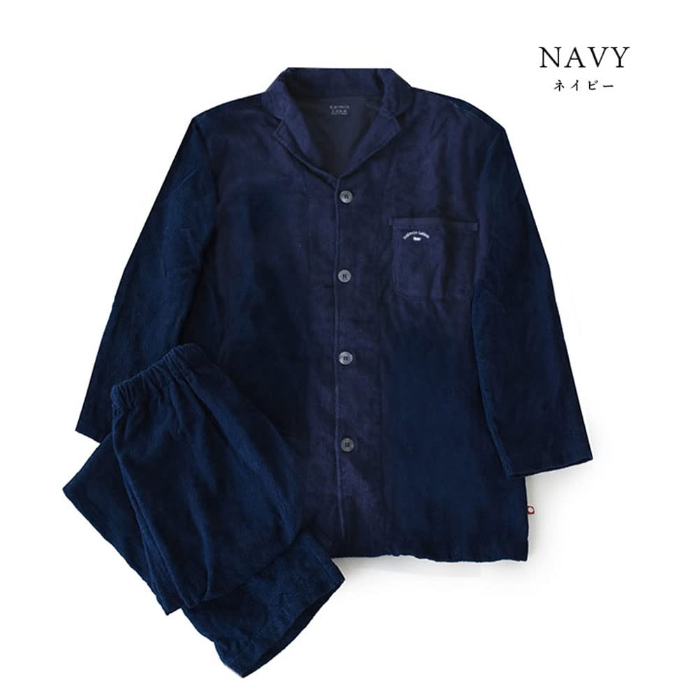 Pajamas with Imabari Kaimin Lab Yugata LL Imabari Long Long Made In Terry Towel Day [Kodawari Anminkan] Men's [Made Towels] (Bathrobe), 100% Cotton,