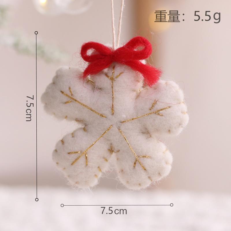 Christmas Tree Decoration 2025 Felt Christmas Tree Pendant Xmas Stockings Santa Claus Snowflakes For Home Natal Decor