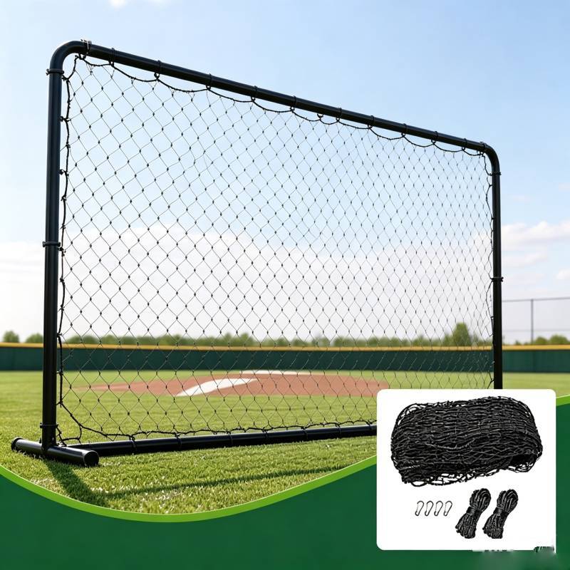 Nylon Knotted Baseball Backstop Hitting Net, Sports Training Net For Tennis Hockey Softball Practice