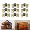 100 Pcs Spring Hinge Sturdy Iron Self Closing Spring Loaded Hinge for Glasses Case Jewelry Box
