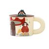 Cute Cup with Lid Creative Mug Ceramic Cup Personalized Couple Water Cup Household Trend Breakfast Cup Coffee Cup