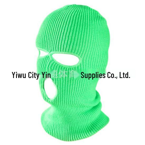 Herren Winter Ski- & Radsport Wollstrick Gesichtsmaske - Drei-Loch-Design