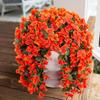 Realistic Faux Bougainvillea UV Resistant Fake Silk Artificial Flowers Plant Summer Decoration Long Trailing Bougainvillea Vines