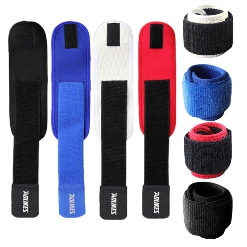 Sangles De Soutien De Poignet Sport - En Néoprène, Réglables Velcro, Trou Pour Le Pouce - Pour Musculation, Haltérophilie, Tennis