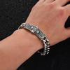 European and American Retro Cross Star Men's Thick Titanium Steel Bracelet - Hip Hop Punk Style