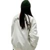 Converse SS22 Logo Loose Sports Retro Aviator Jacket Couple Style White Men's 10024169-A01