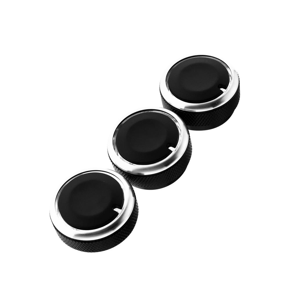 Car Air Conditioning AC Knob for Chevrolet Sail 2008-2014 Aluminum Alloy Heater Control Switch Button Knobs Accessories чёрный